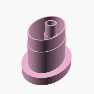 Modlica Oval sa rupom